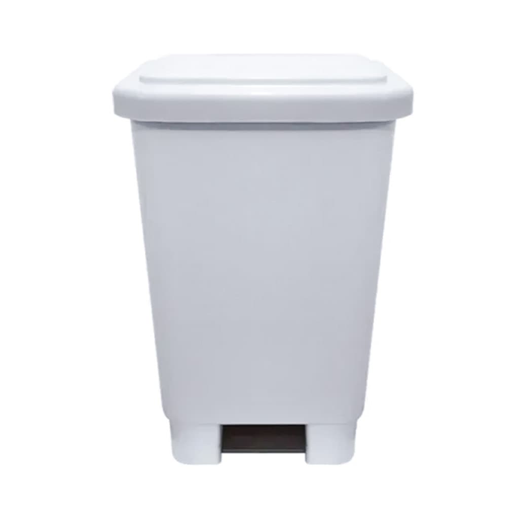 Lixeira Plastica Retangular 15 Litros Com Pedal Para Cozinha Banheiro Lavabo