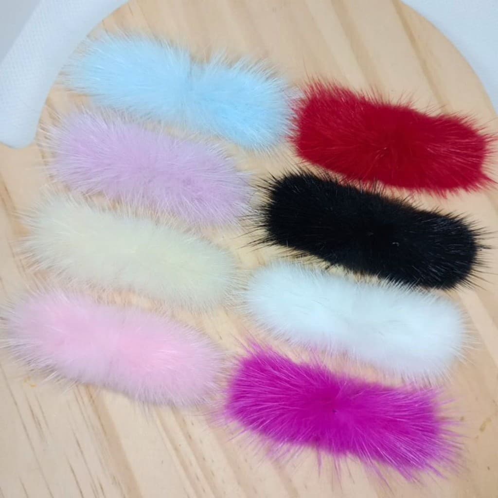 Kit 5 ou 10 Unidades - POMPOM BIGODE UNIDADE de Pelúcia 6,5cm Bigode gato Artesanato Aplique Customização
