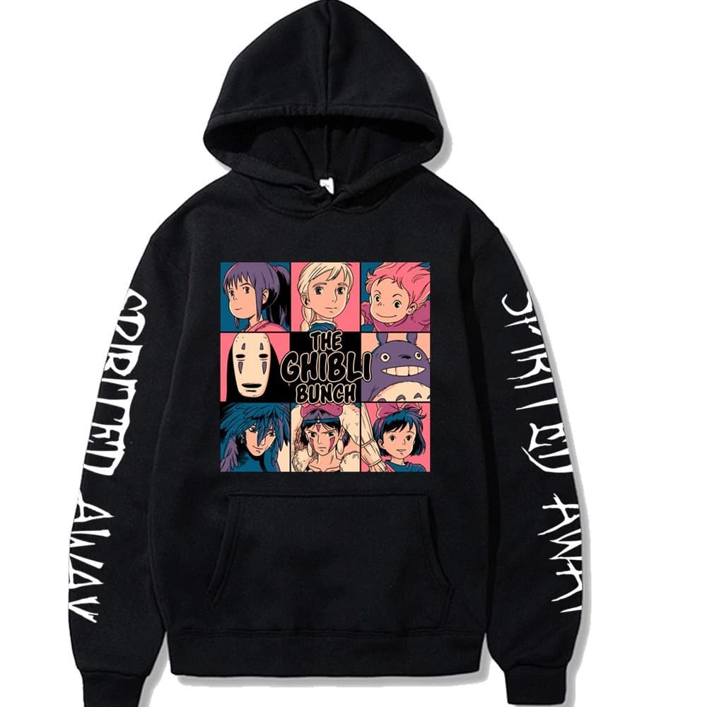 Moletom Canguru Unissex Anime The Ghibli Bunch -MAYYN.