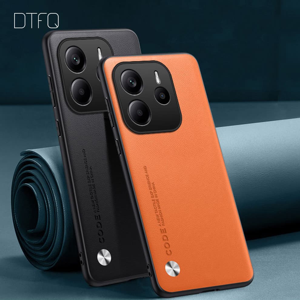 Caso De Telefone Capa De Couro De Luxo para Redmi Note 14 4G / Redmi Note 14 Pro 4G