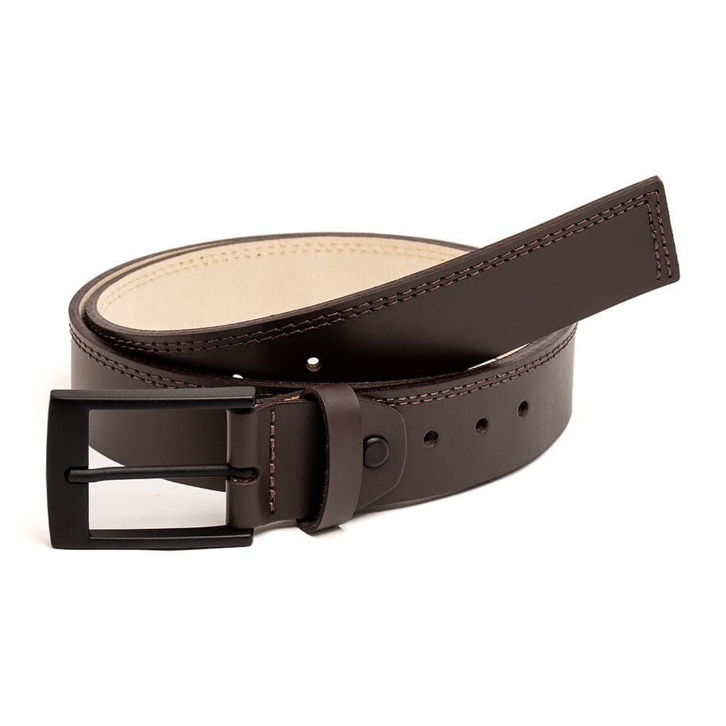 CINTO CASUAL MASCULINO EM COURO LEGÍTIMO ELEGANTE COM COSTURA