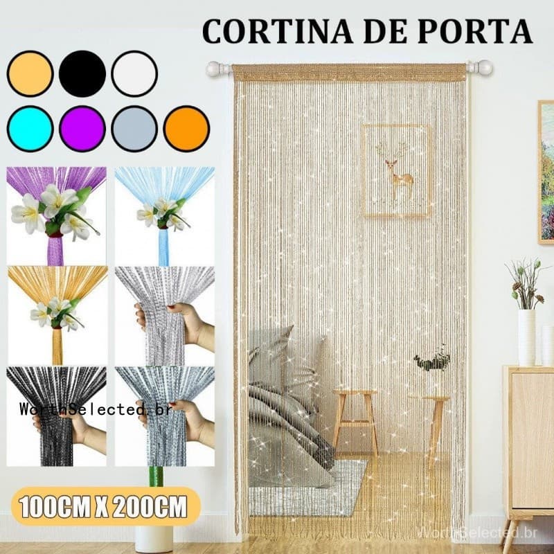 100x200cm Cortina De Porta Divisória Painel Janela Simples Franja Cortinas Casamento Decoração Para Casa Festa AGBE