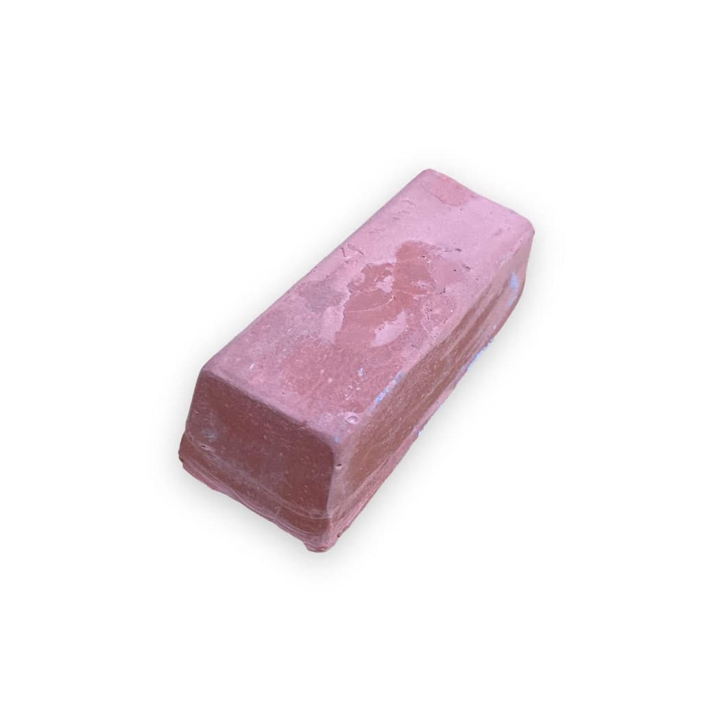 Massa Abrasiva Rosa Barra/Pedra - Espelhamento Motor Tanque Rodas Frisos Metais Aluminio