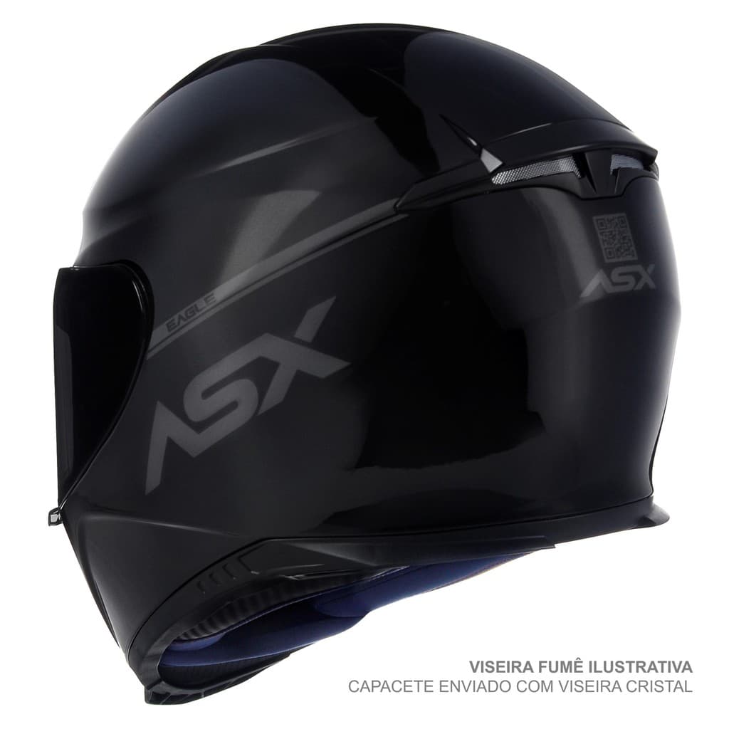 Capacete ASX Eagle Moto Narigueira Bavete Motociclista Cores
