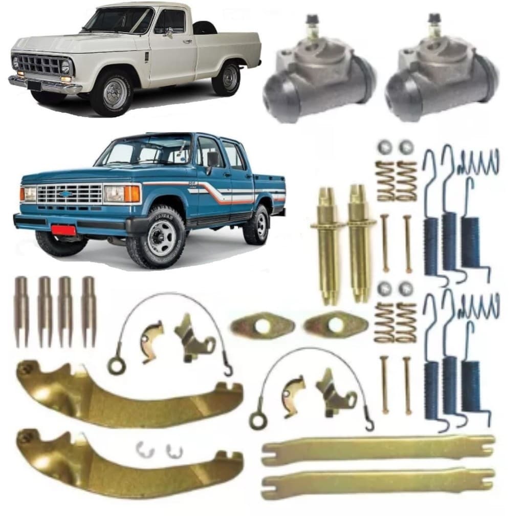 KIT CILINDRO BURRINHO + REPARO DO TAMBOR CAMPANA DE FREIO TRASEIRO GM D10 D20 DIESEL 1979 A 1992 (2 LADOS)