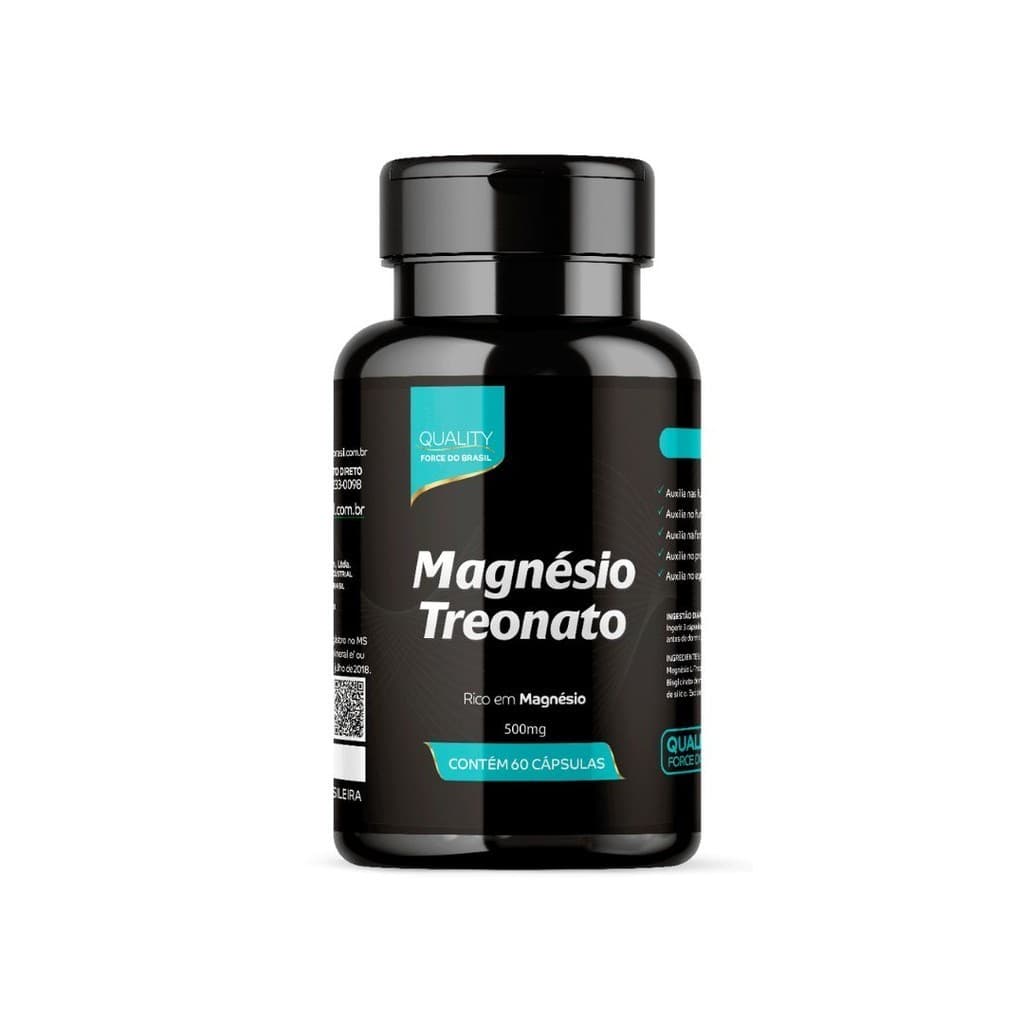 Magnesio Treonato Ca 120 cápsulas - Force do Brasil