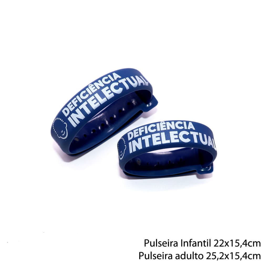 Pulseira Identificação Deficiência Intelectual Ajustável