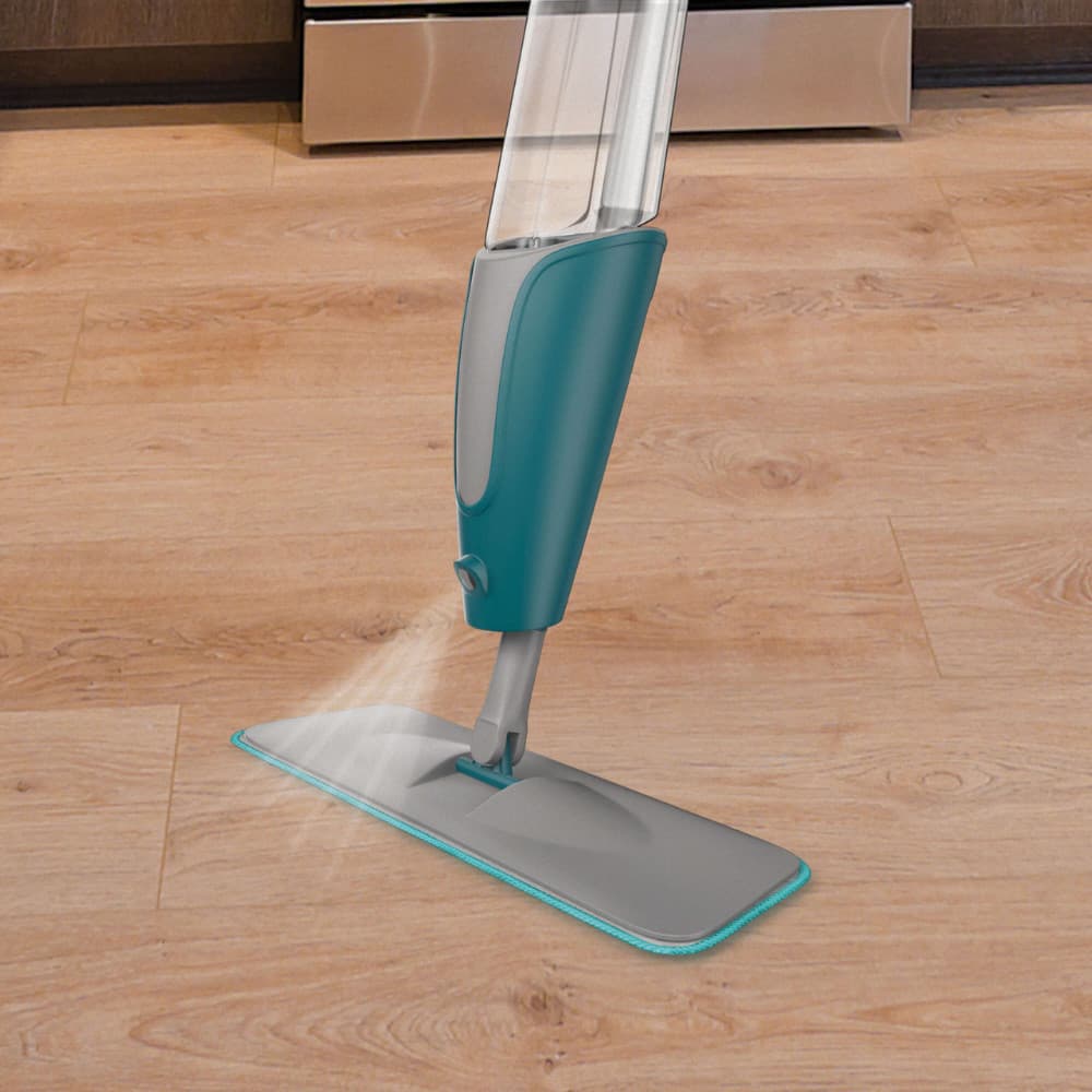 Mop Spray Borrifador Rodo Esfregão Vassoura Com Reservatório 400ml Microfibra Limpa Seca Flash Limp