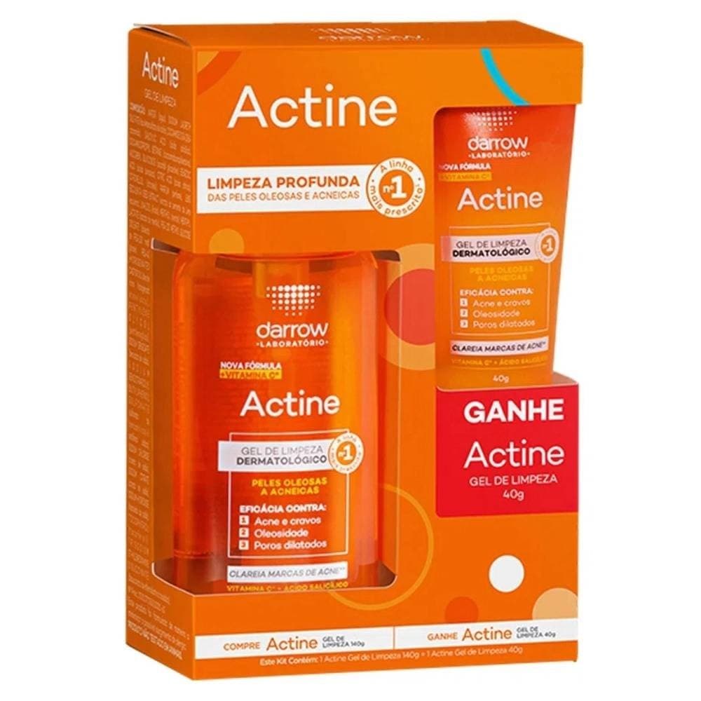 Kit Actine Darrow Gel de Limpeza 140g + Gel de Limpeza 40g