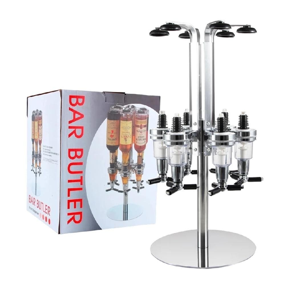 Dispenser Dosador Bar Dose de 50ml Giratório Porta Bebidas Para 6 Garrafas
