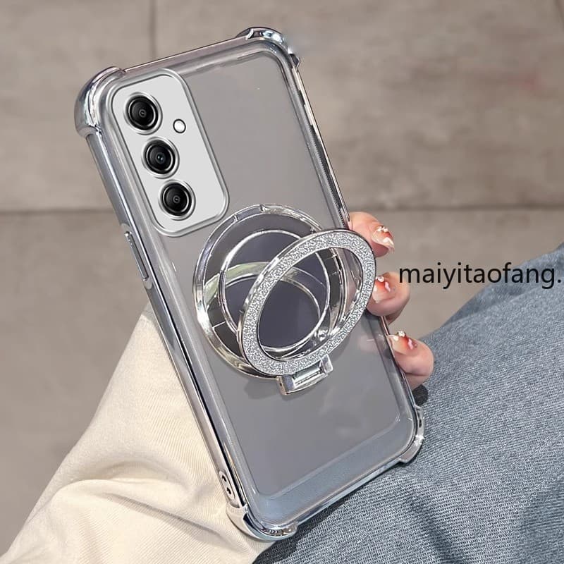 Capa Para samsung a24 4g a34 5g a54 5g 2023 De Telefone À Prova De Choque 3D Suporte De Espelho De Maquiagem Nova Macia