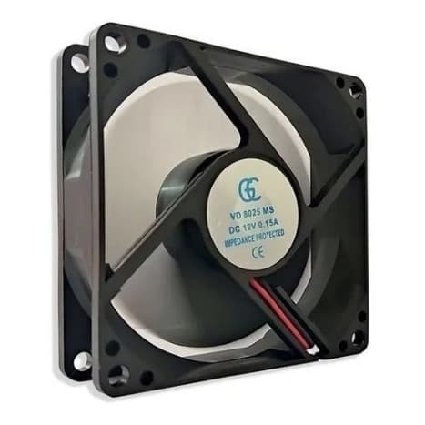 KIT 10 Micro Ventilador 80x80x25 Gc Fan Cooler 12v 0,15a 80mm
