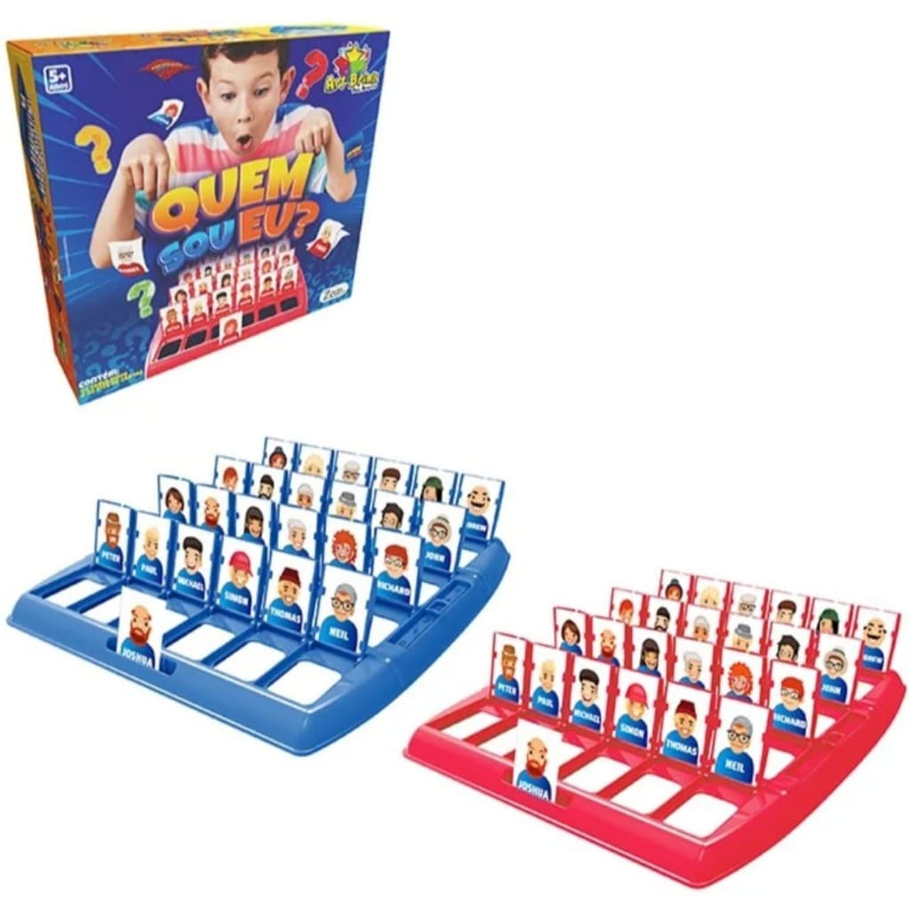 Jogo Quem E Quem Sou Eu ? Educativo Com Tabuleiro E Cartas Cara A Cara
