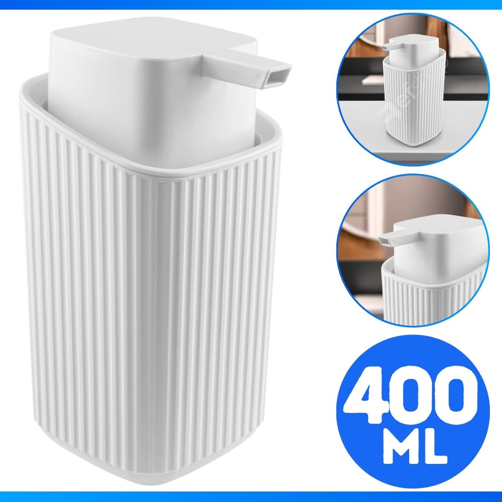 Porta Sabonete Liquido Dispenser Álcool Gel Detergente Banheiro Lavabo Moderno Luxo Resistente