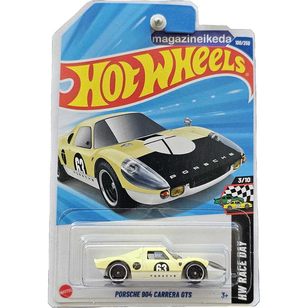 Carro Hot Wheels PORSCHE 904 CARRERA GTS HYX41 Amarelo HW RACE DAY