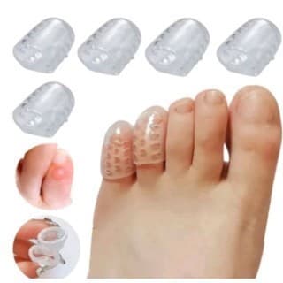 2/5 Pares Dedeiras de Silicone Protetor Calo Unha Encravada Para Dedo Dos Pés