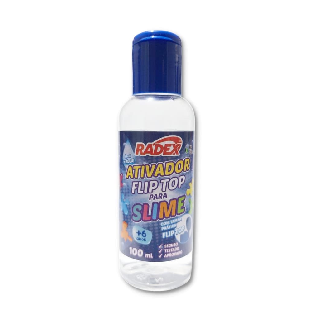 Ativador para slime Flip Top Radex 100ml, ativador de slime