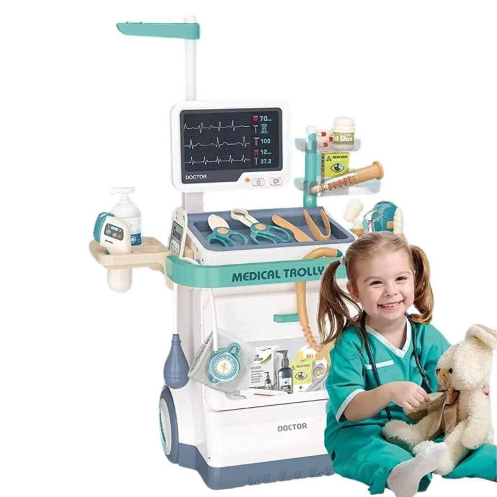 Mesinha Bancada Kit Médico Doutor Hospital Brinquedo