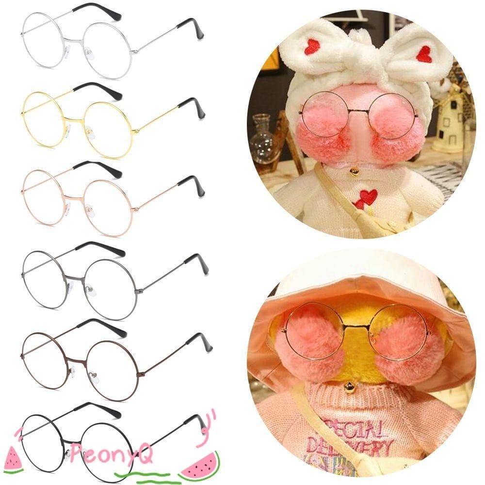 Óculos PEONYQ Doll Glasses Cute For Mimi Duck Kids Girls Plush Eyeglass