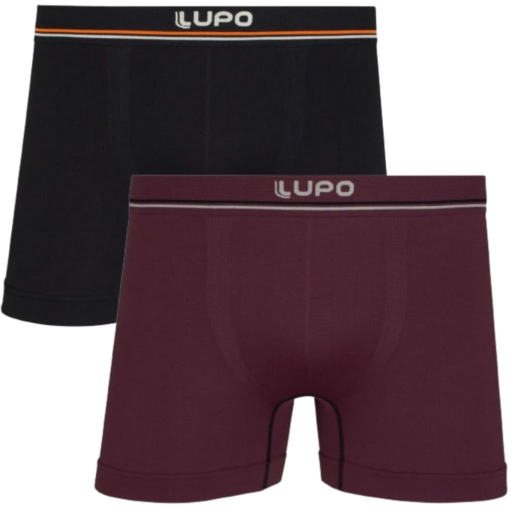 Kit 2 Cuecas Boxer Masculina Microfibra Lupo