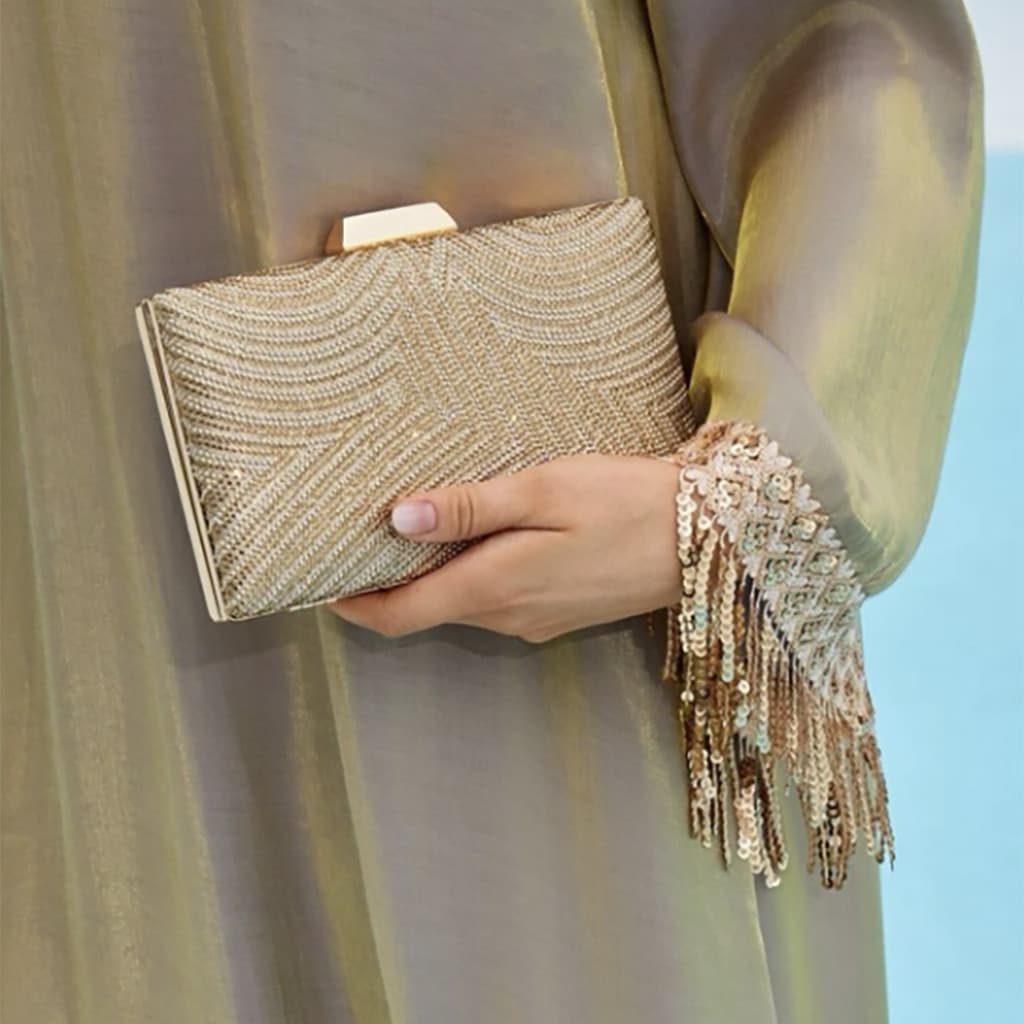 Bolsa Clutch Feminina para Festa Casamento e Jantar com Corrente Removível Bolsa de Mão Y1036