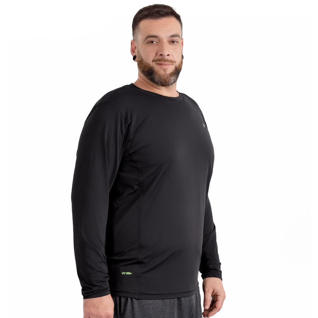 Camiseta Fator Proteção Comfort UV 50+ Poliamida Manga Longa Big Size 04426