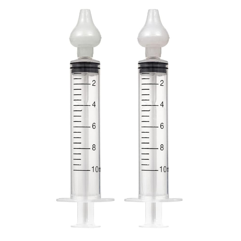 Kit 2 Seringas Lavagem Higienização Nasal Bico Silicone Buba Infantil Bebê Uso Diário Conforto
