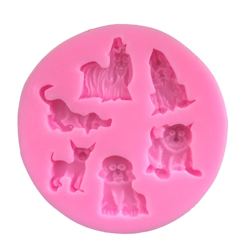 MOLDE SILICONE PET CACHORRO CACHORRINHO POODLE LHASA COCKER