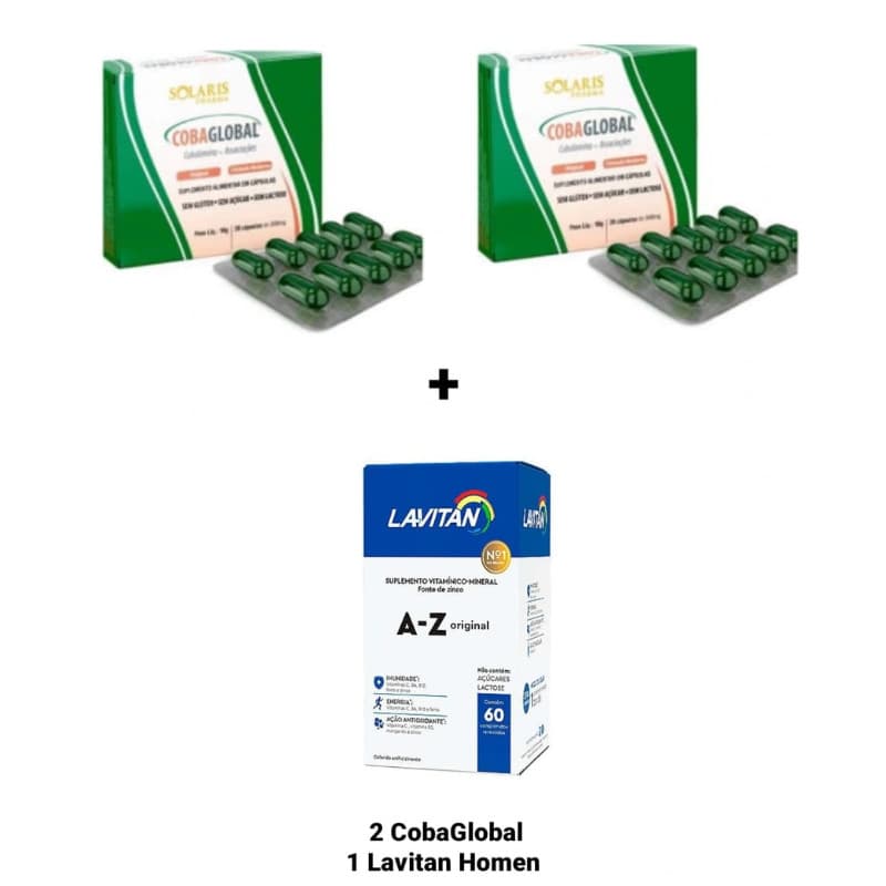 KIT ENGORDA 2CX COBAGLOBAL 20COMP + LAVITAN 60COMP