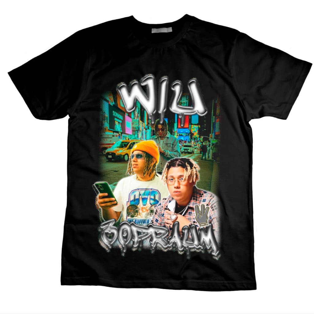 Camiseta Algodão Unissex T shirt Rapper Trap Nacional Wiu Modelo Novo Granfina Shops Garanta a Já a Sua!