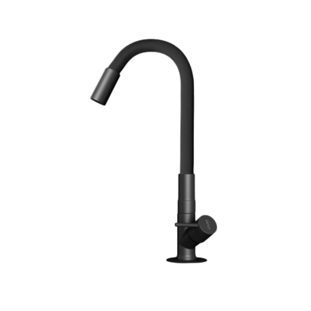Torneira Flexível De Metal p/ Bancada Cozinha Preto Fosco Civitt