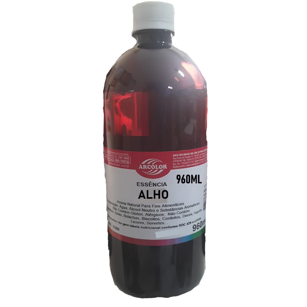 Essência de Alho Arcolor 960ml Alimentícia