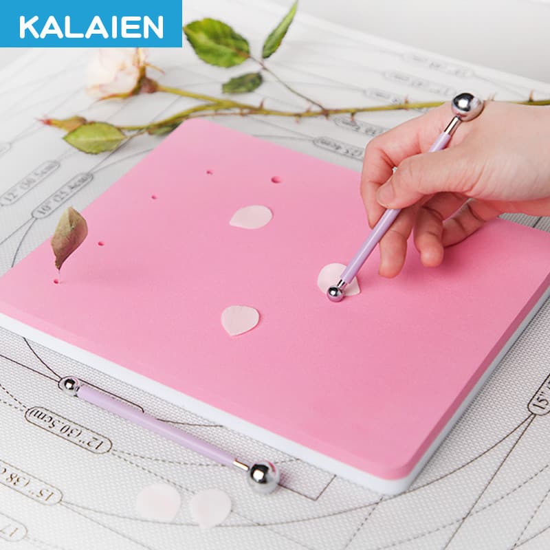 Tapete de Esponja KALIEN para Fondant, Simulação Manual de Flor, Superfície de Argila para Fondant, Plástico Universal d
