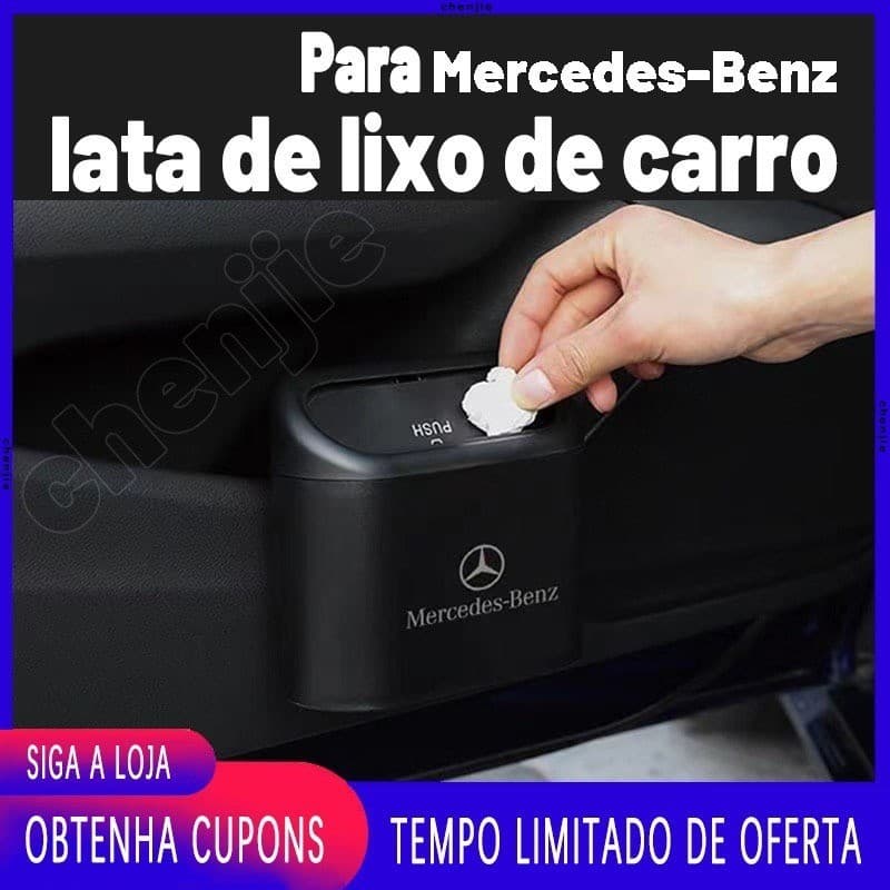 Alta Qualidade Para Mercedes-Benz ABS Multifuncional Portátil Lata De Lixo De Carro/Lixeira Caixa De Areia Gatos Armazen