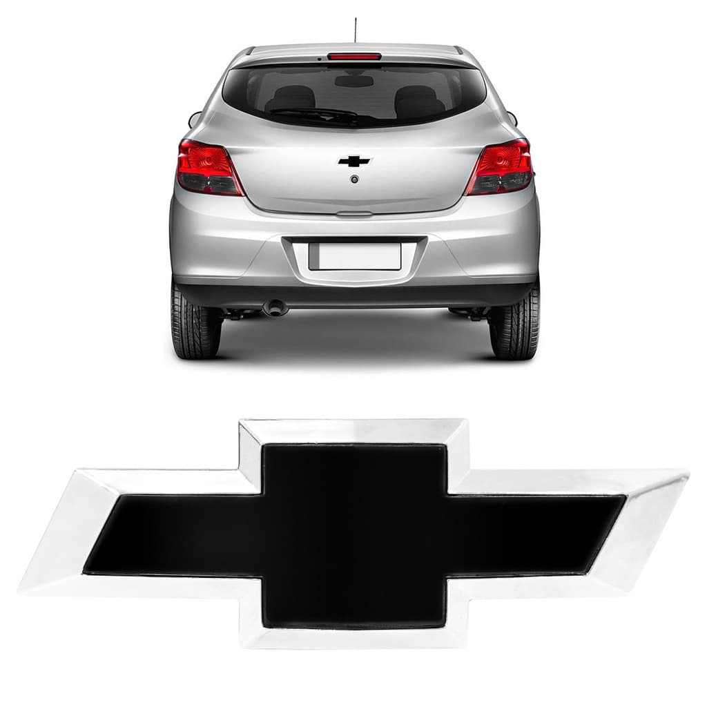 Emblema De Porta-Malas Gm Onix Prisma 2013/2019 Black Piano