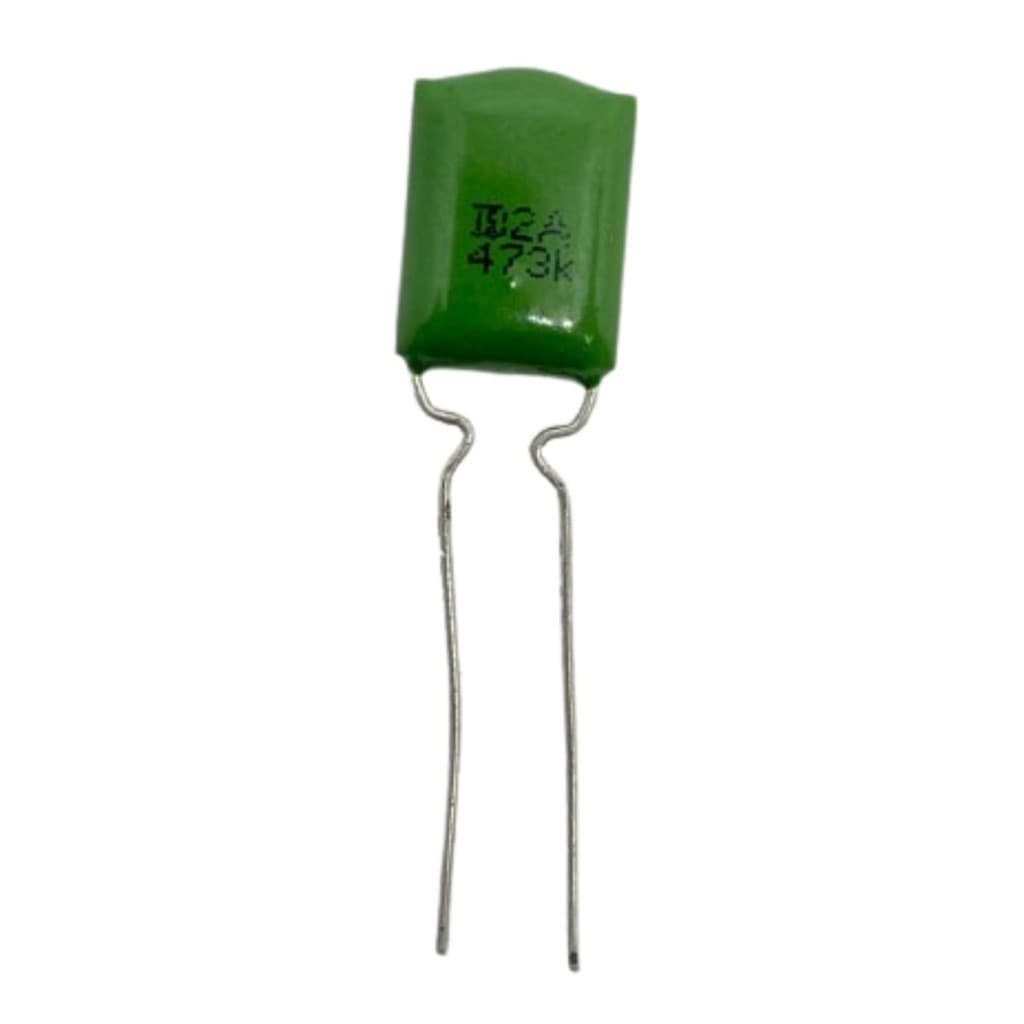 KIT COM 25 PEÇAS - CAPACITOR POLIESTER 47K 100V 5MM 0,047UF 47NF 100V 2A 473K 2A