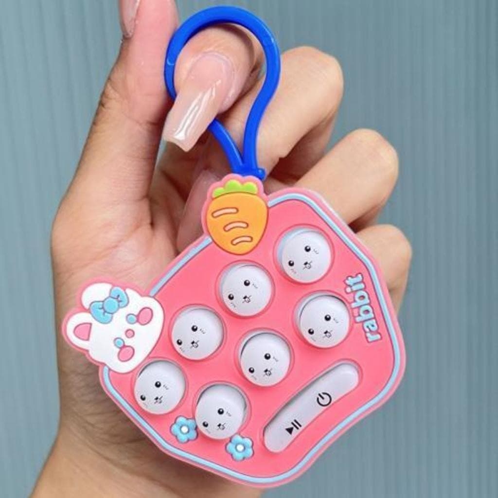 Kit 4 uni.Brinquedos Pop It Mini Gamer Chaveiro Console Som Anti Stress Fidget Toys Push