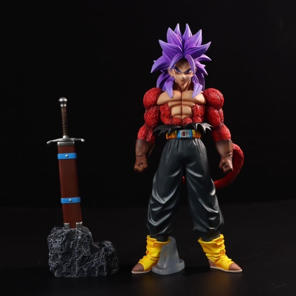 Estoque pronto Dragon Ball GK Super Four Form Trunks Mudança mágica para repintar Figura DIY Modelo Decoração Mercadoria