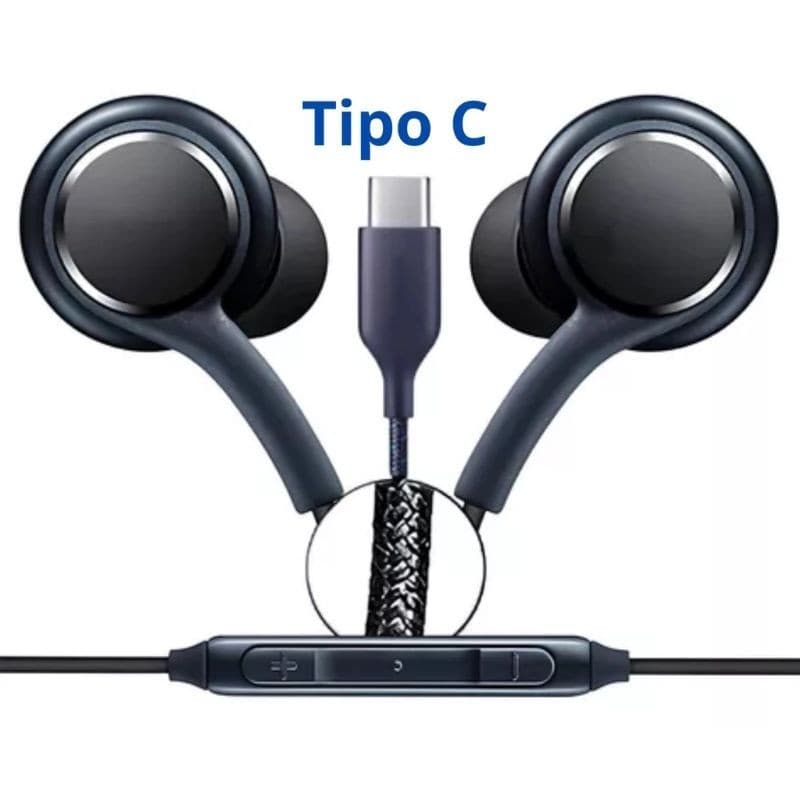 Fone Tipo C Original  S21 S22 Ultra S23 Galaxy A53 A73 M53 M54 Note 10 Fone de Ouvido Com Microfone