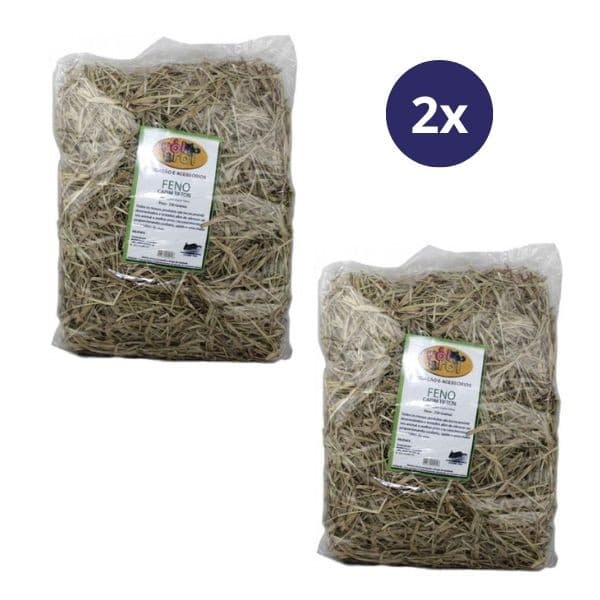 Kit 2 Un Feno tipo Capim Tifton 250g para Roeadores