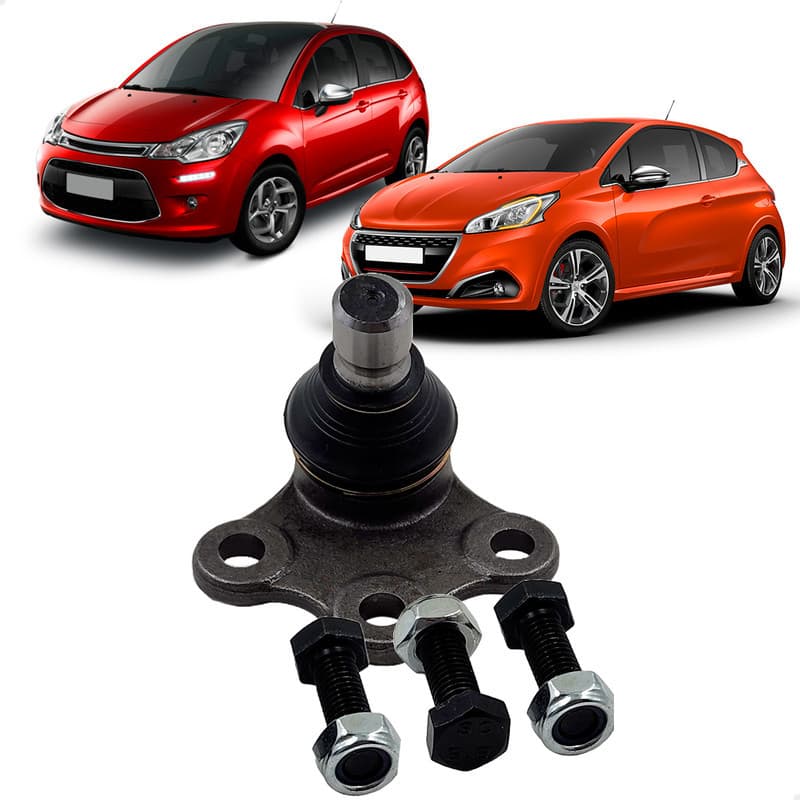 Pivô Bandeja Suspensão Citroën C3 Peugeot 208 1.2 1.5 1.6 2013 2014 2015 2016 2017 2018 2019 2020