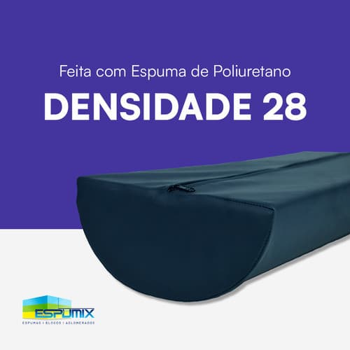 Rolo Posicionador Meia Lua Espuma Com Capa 60x 20x 20 P Fisioterapia