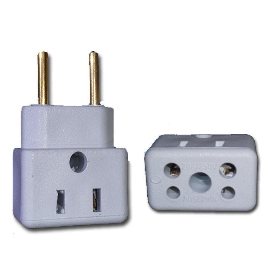 Adaptador Tomada Tipo Bob Esponja Branco 10a e 20a Kit 50 UNIDADES