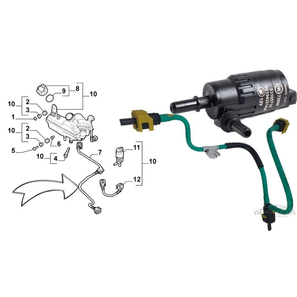Mangueira Eletrobomba Partida Frio Renegade Compass Toro Flex
