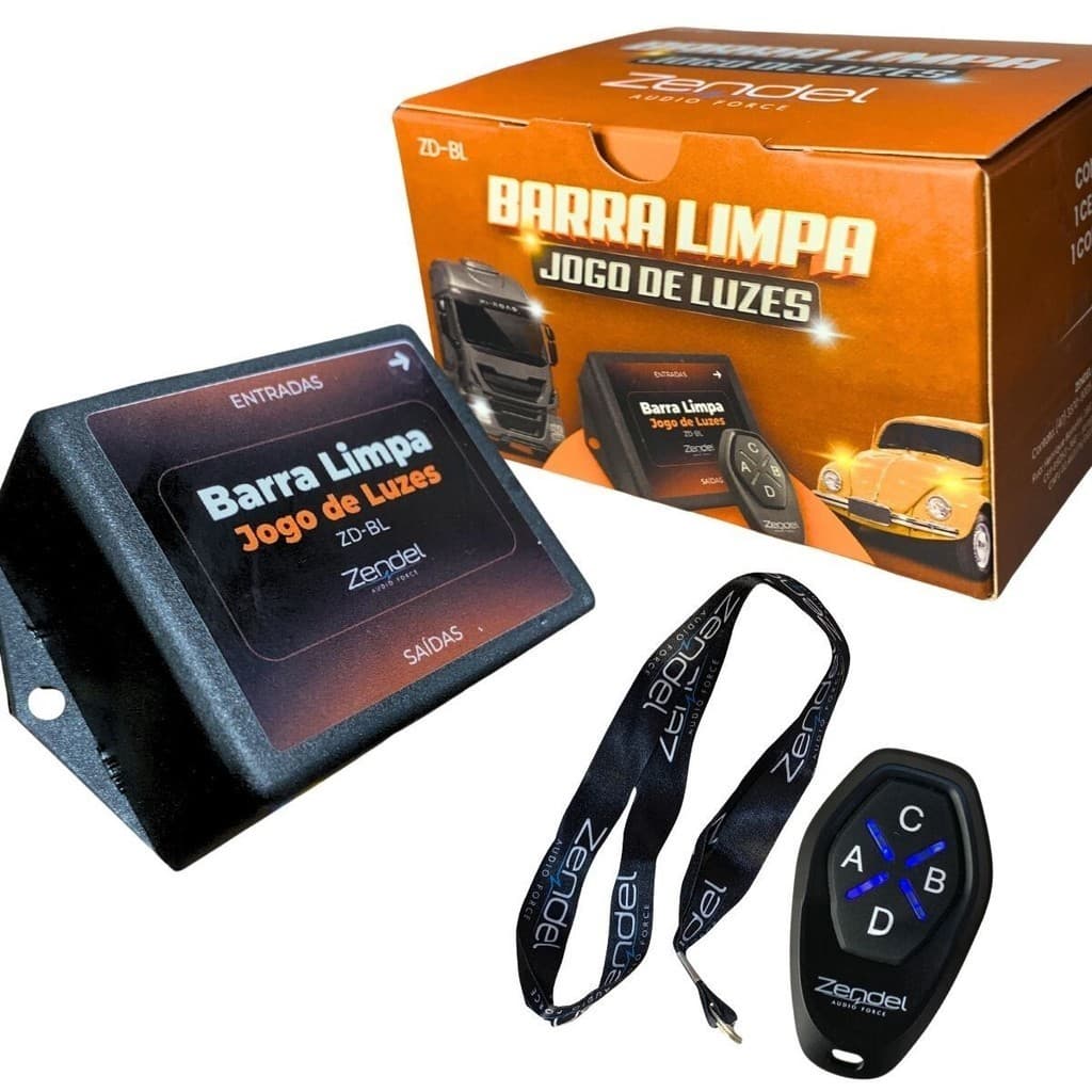 Kit 2 Barra Limpa Jogo de Luzes Veículos Caminhões Carros