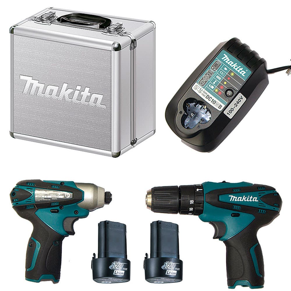 Combo Parafusadeira Furadeira e Parafusadeira de Impacto à Bateria DK1493 Makita