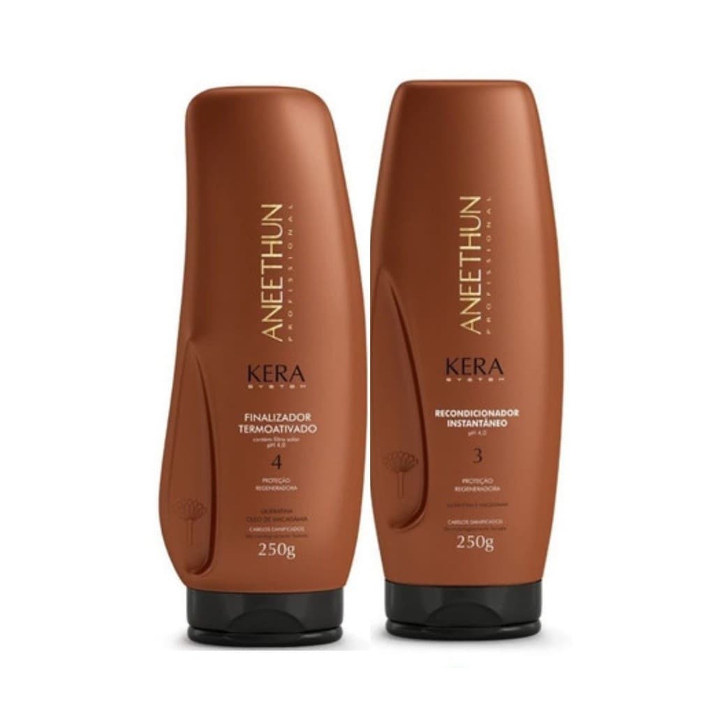 Kit Recondicionador Instantâneo+Finalizador Kera- Aneethun - IMPERDIVEL +Lembrancinha