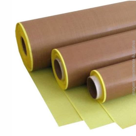 FOLHA FITA DE TEFLON ADESIVA PARA MÁQUINA DE TRANSFER - 1 M X 0,13 MM