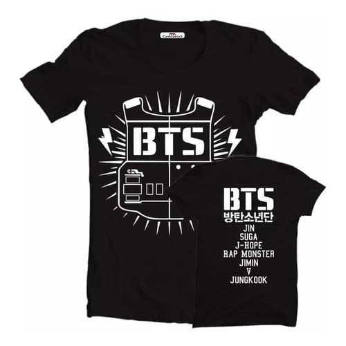 Camiseta Feminina baby look  T-shirt Bts Kpop Bangtan Boys Integrantes