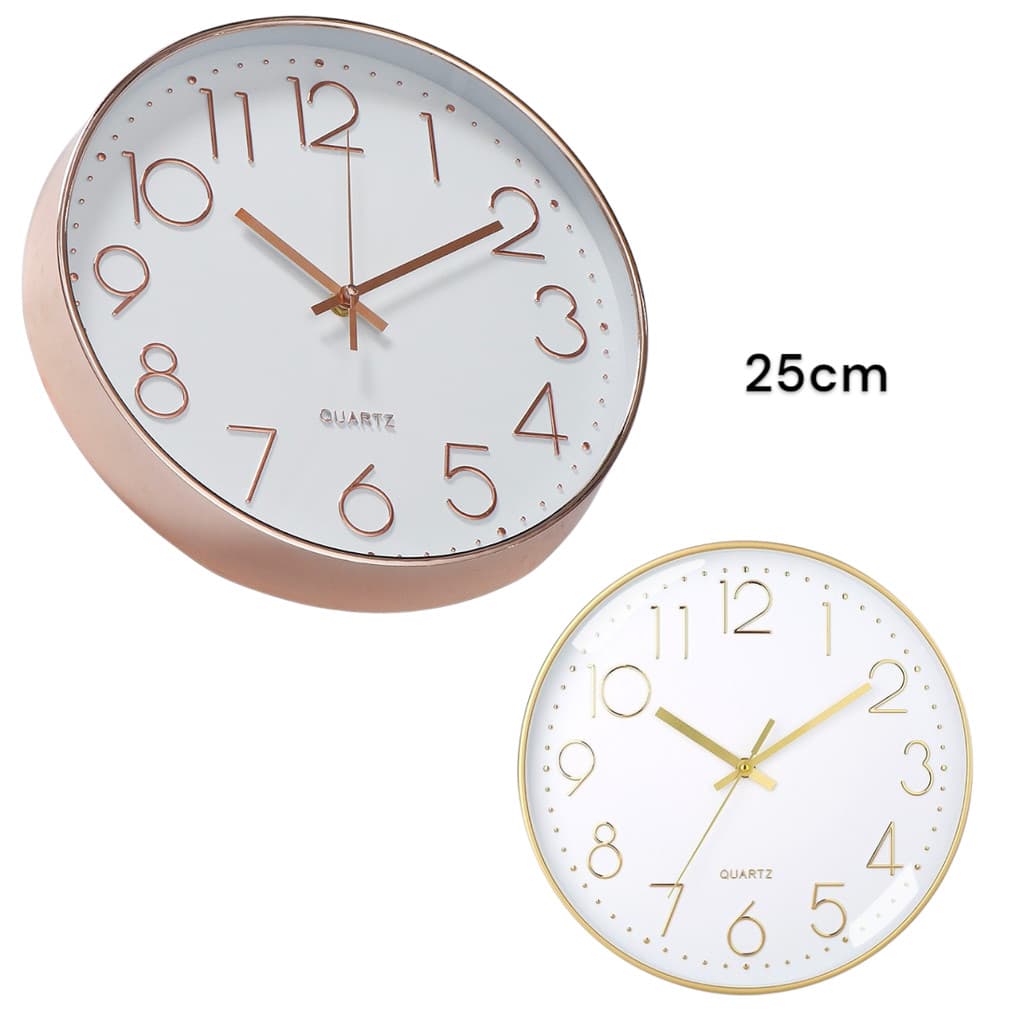 Relógio de Parede Moderno 25cm Quartz Decoração Sala Cozinha Escritório